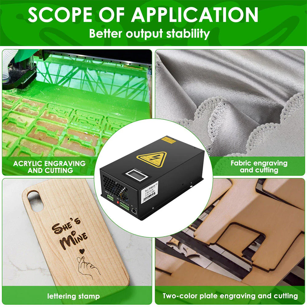 Monport 130W Laser Power Supply with Real-time Data for CO2 Laser Engraver - Image 5