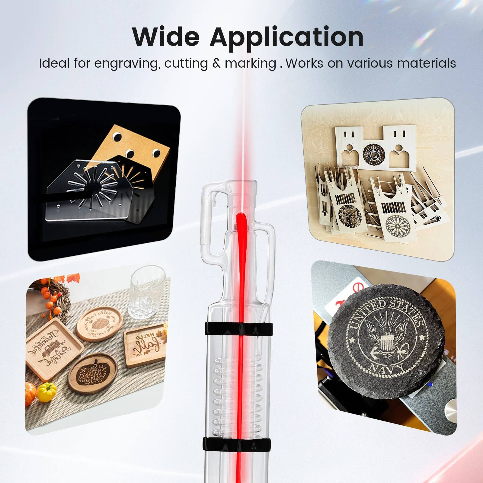 Monport 40W CO2 Laser Tube for Laser Engraver - Image 6