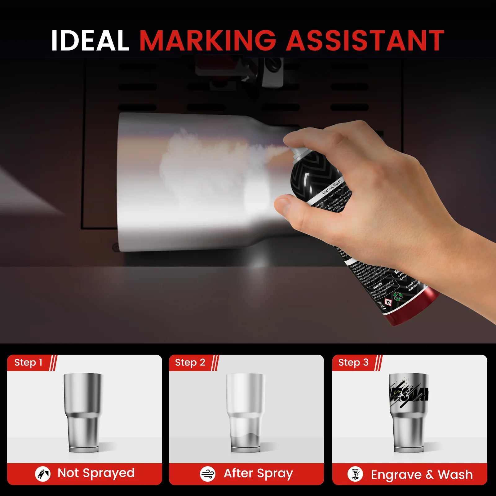 Black Laser Marking Spray (shipping fee required) - Image 11