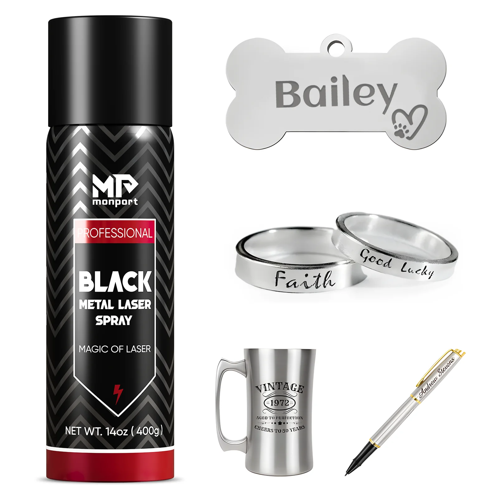 Black Laser Marking Spray (shipping fee required) - Image 4