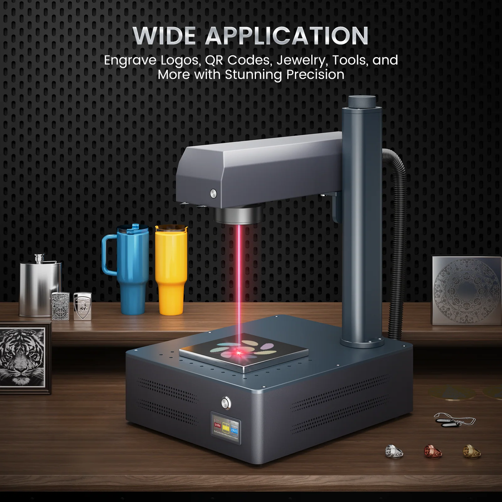 Monport GM 30W Pro Integrated MOPA Fiber Laser Engraver & Marking Machine with AutoFocus - Image 8