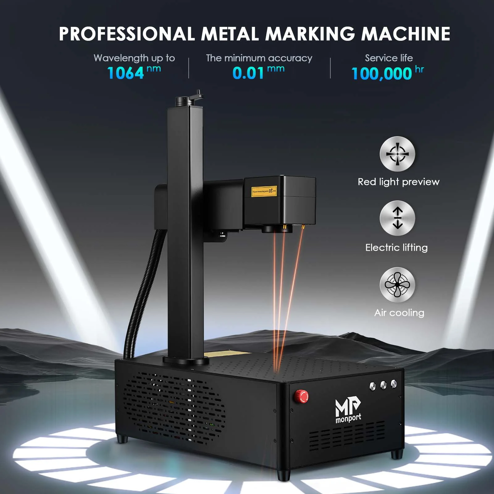 Pre-Owned | Monport GI Integrated MOPA Fiber Laser Engraver & Marking Machine with Electric Lifting (20W / 60W, 3-Month Warranty) - Image 5