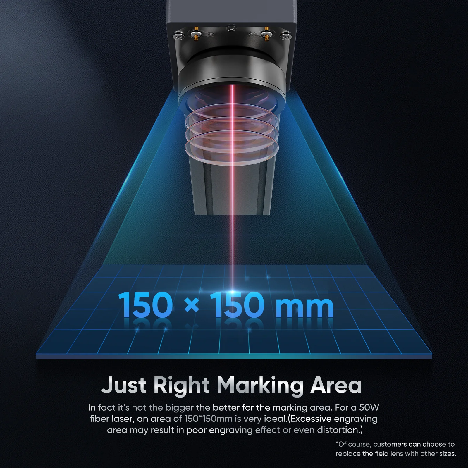Monport GM 50W Integrated Fiber Laser Engraver & Marking Machine - Image 5