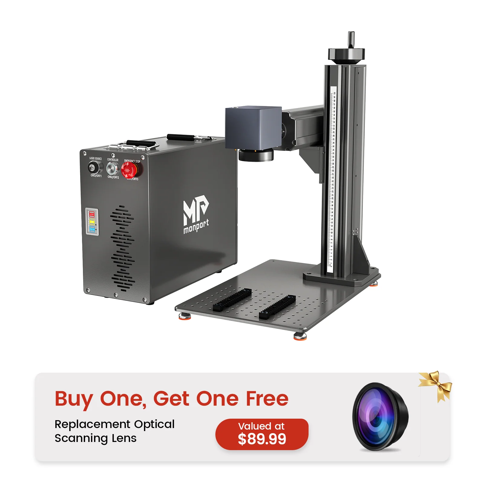 Monport GT 30W Split Fiber Laser Engraver & Marking Machine With AutoFocus (5.9” x 5.9”) – FDA Approval - Image 20