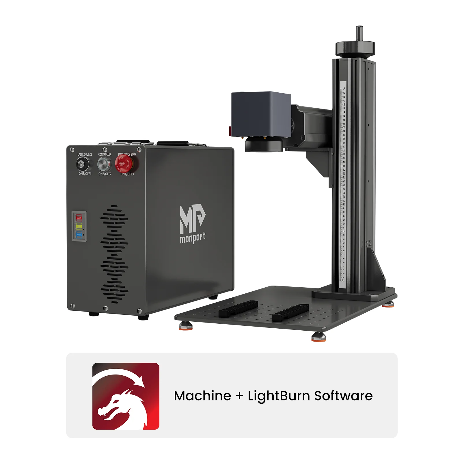 Monport GT 50W Split Fiber Laser Engraver & Marking Machine With AutoFocus (7.9" x 7.9") – FDA Approval - Image 19