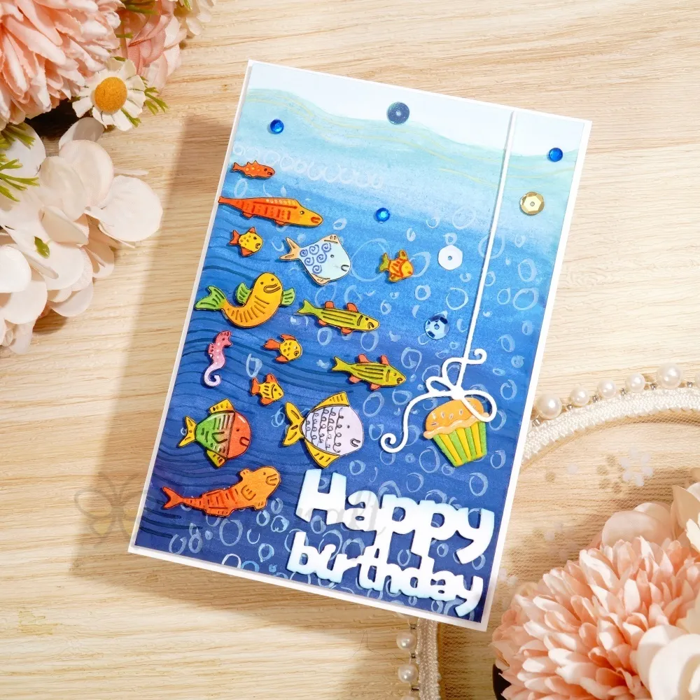 Happy Birthday Cake for Ocean Fish