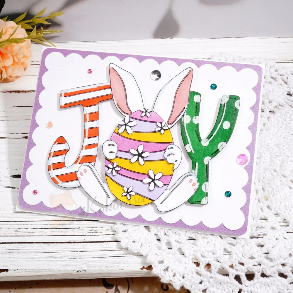 'JOY' Bunny and Egg