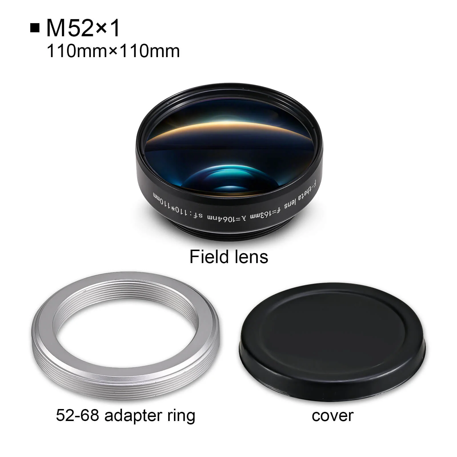 Monport F-theta M52 110mm*110mm Replacement Optical Scanning Lens for Fiber Laser Engraver - Image 6