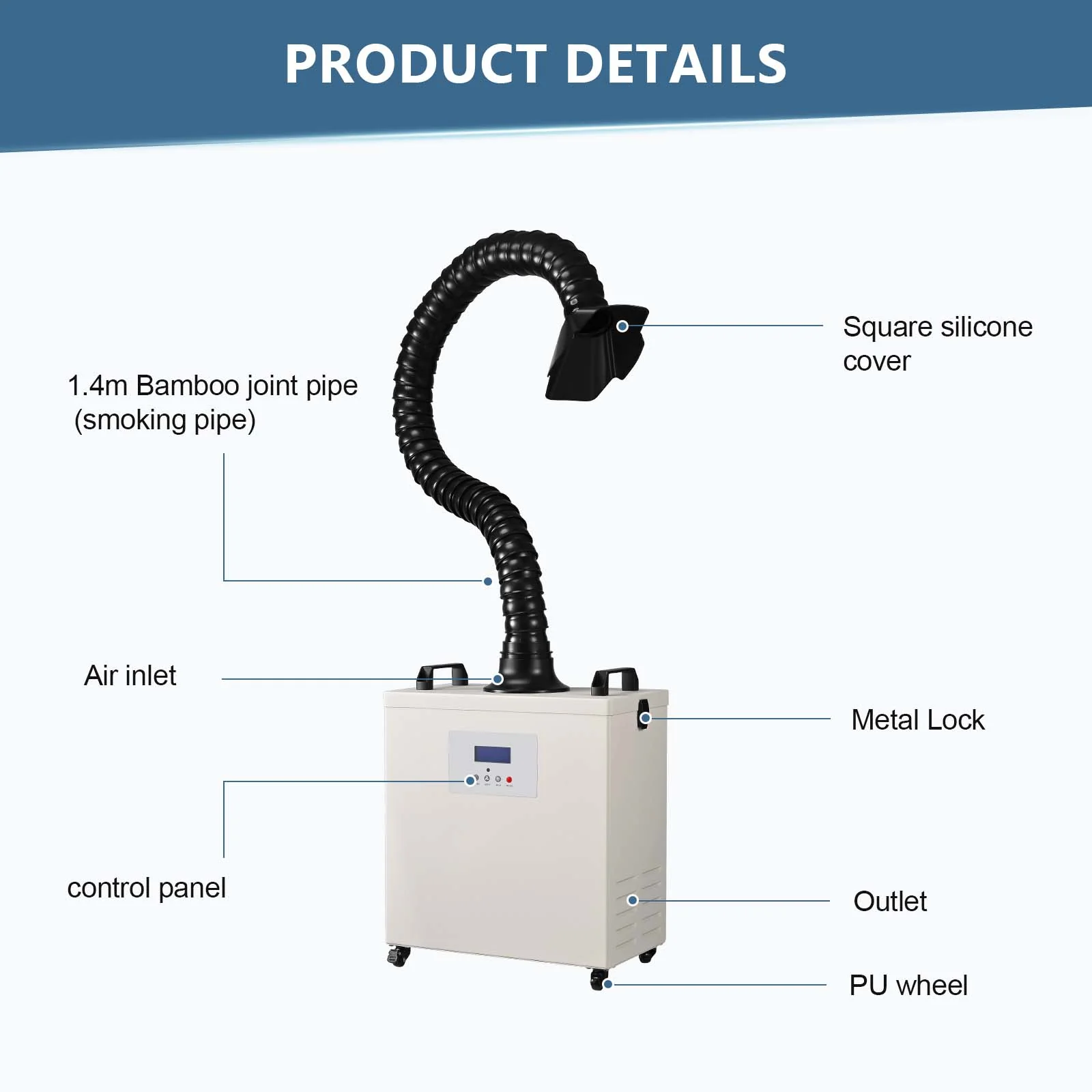 Monport 6L CW-5200 Industrial Water Chiller with 220W Air Purifier Laser Fume Extractor - Image 6