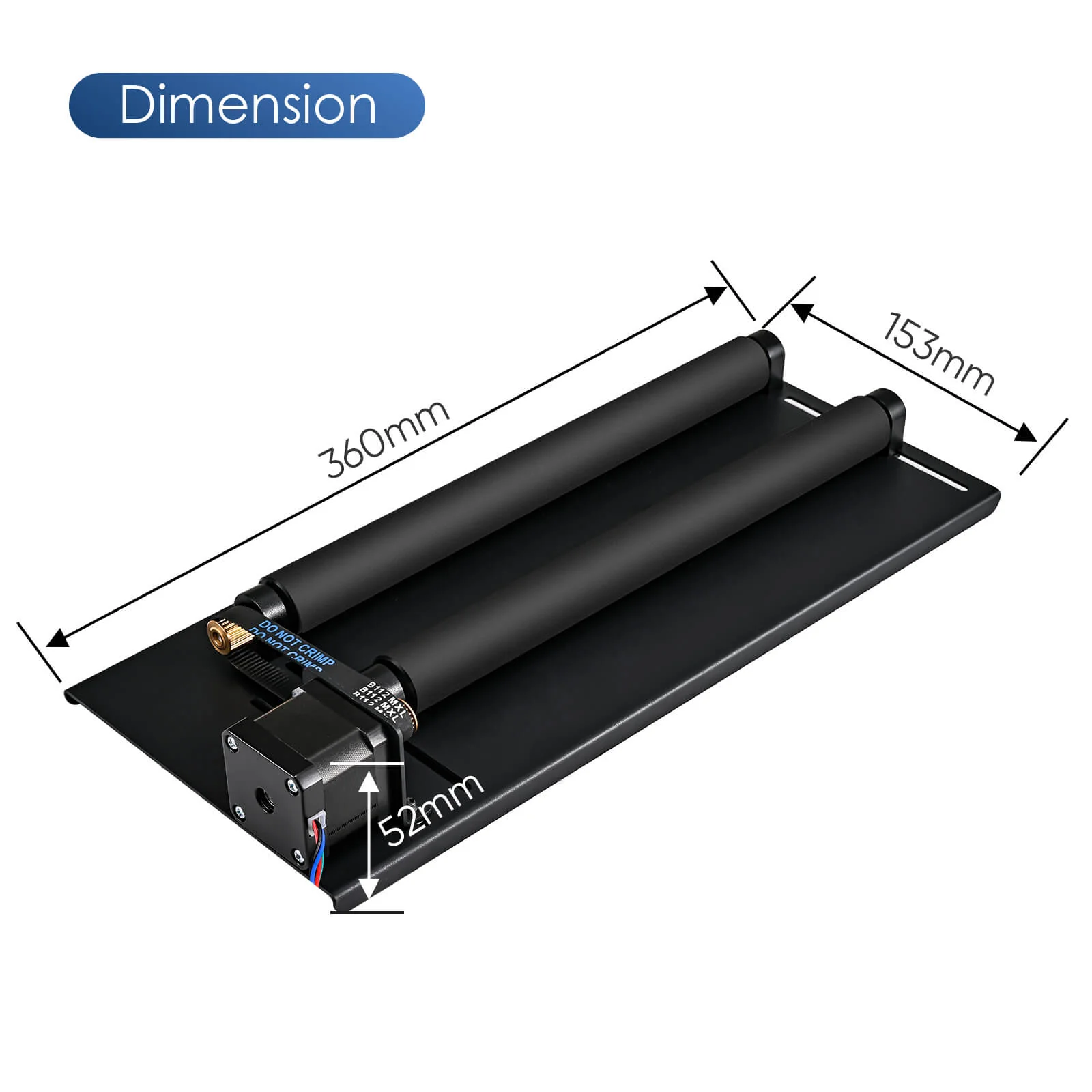Monport Upgraded Laser Rotary Axis 360° for K40 CO2 Laser Engraver to Hold Cylindrical Objects - Image 6