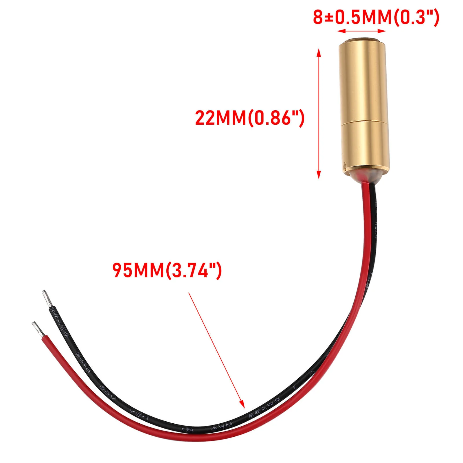 Monport Red Dot Laser Pointer for 40W-150W CO2 Laser Engraver - Image 5