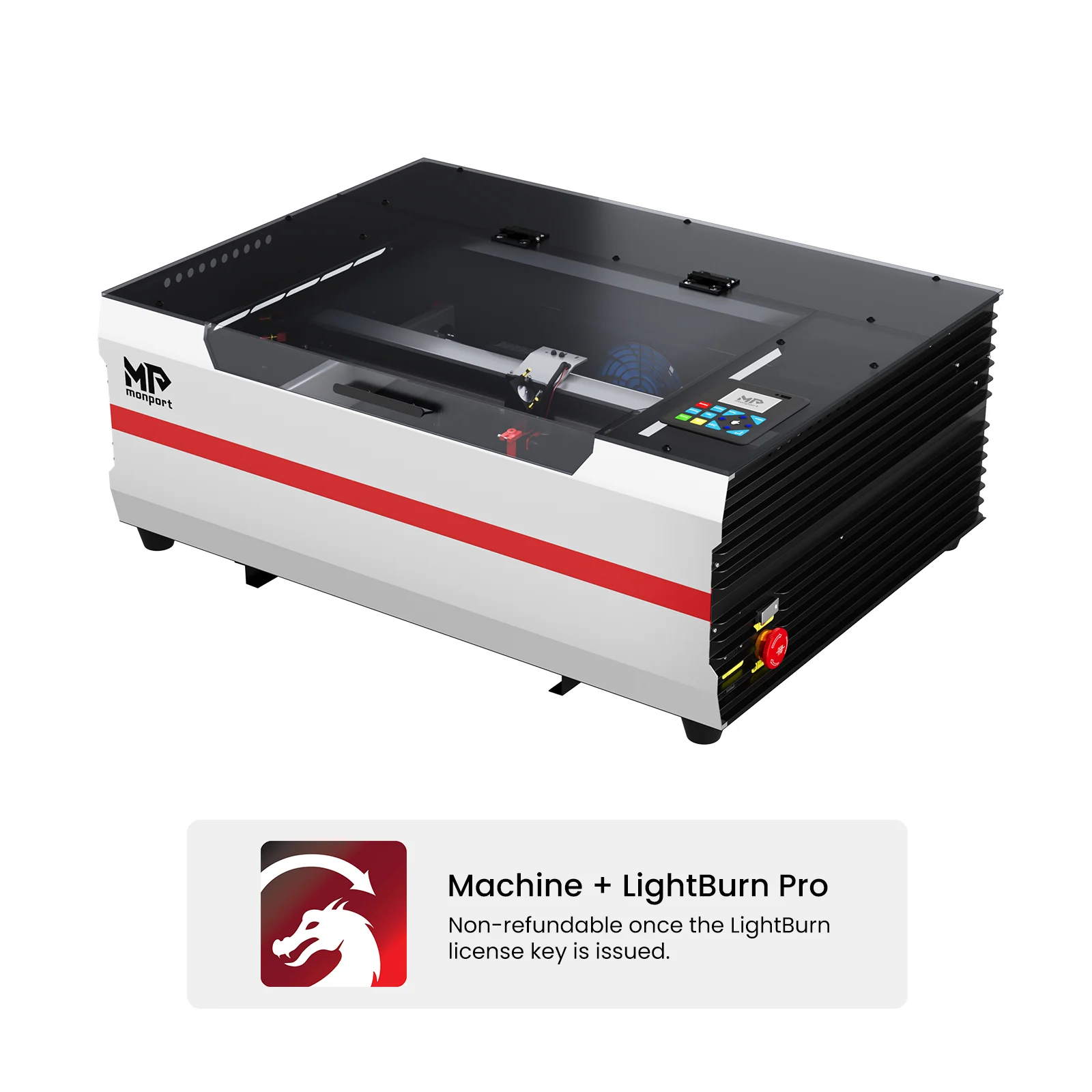 Monport Reno45 Pro 45W Desktop CO2 Laser Engraver & Cutter (16" X 12") with Magnetic Assisted Focus - Image 21