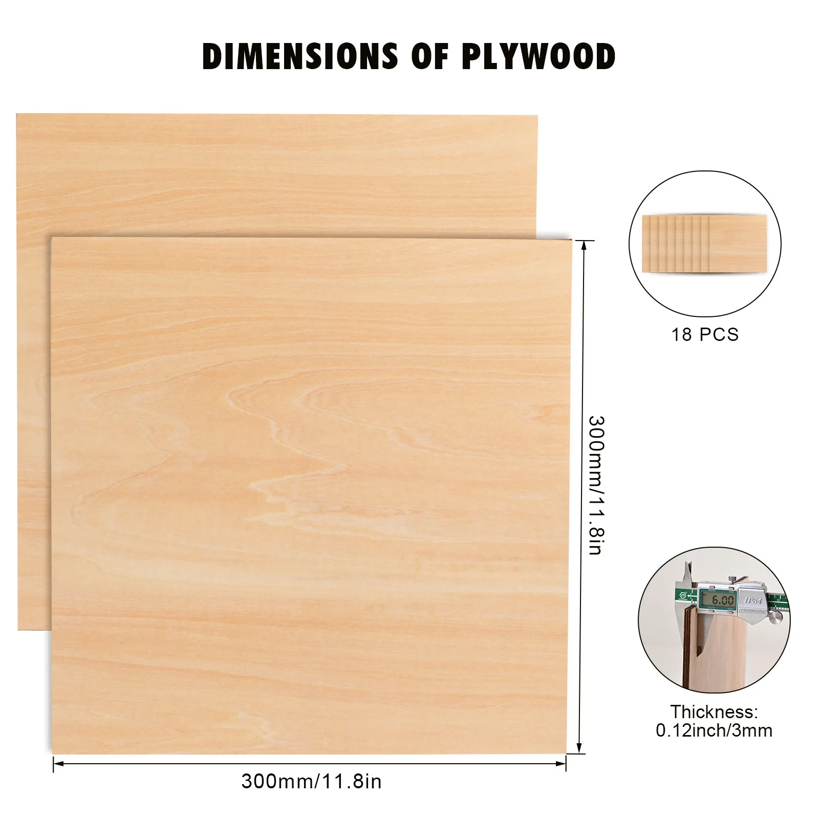 Monport Selected Basswood Plywood for Laser Engravers and Cutters DIY Crafting - Image 4
